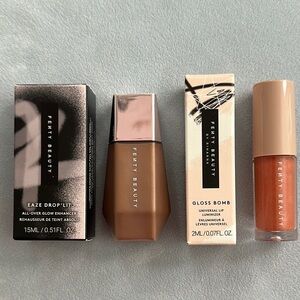 🧳 FENTY BEAUTY | EAZE DROP’ LIT & GLOSS BOMB - MINI SIZE